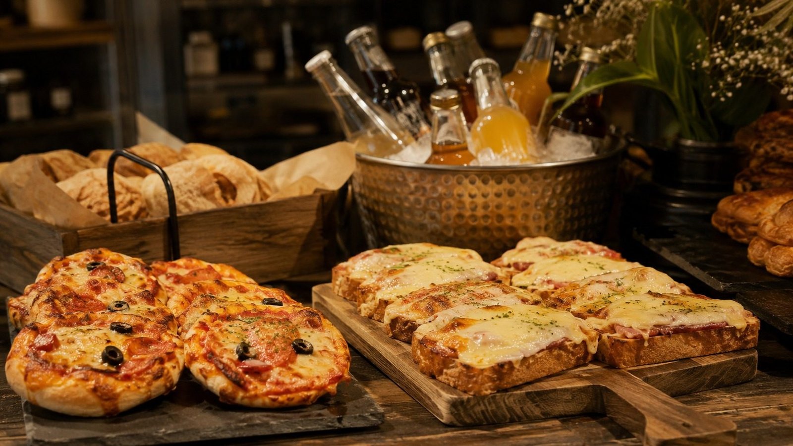 Pizzas en porción